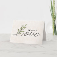 40th Anniversary Love Font with Leaves