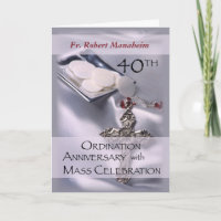 40th Anniversary of Ordination Invitation Cross