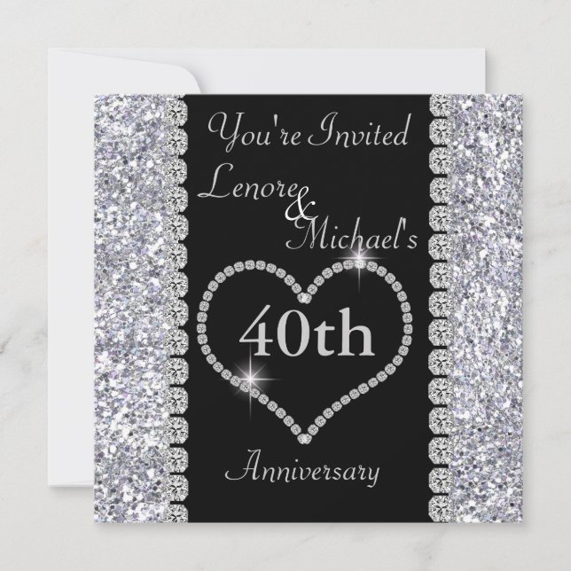 40th Anniversary Party Invitation (Front)