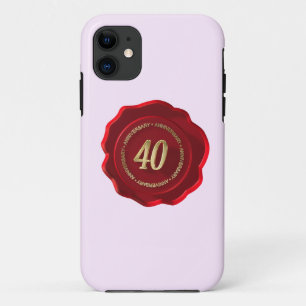 40th anniversary red wax seal Case-Mate iPhone case