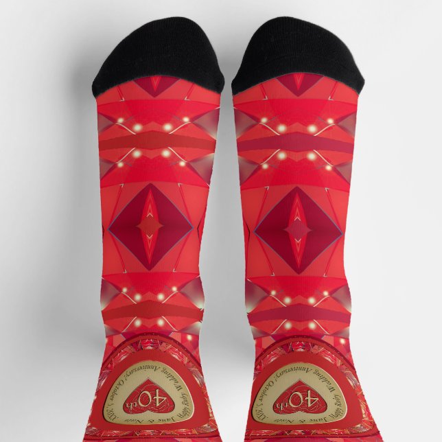 40th Anniversary Ruby  Socks (Top)