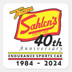 40th Anniversary Square Sticker