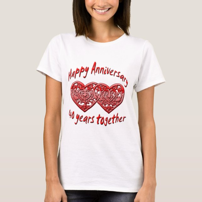 40th. Anniversary T-Shirt (Front)