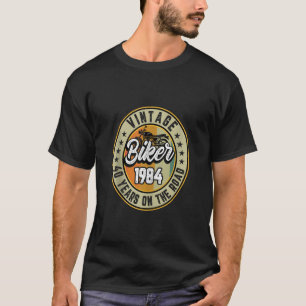 40th Biker Birthday Gifts Vintage Motorcycle 1984 T-Shirt