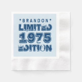 40th Birthday 1975 Limited Edition Custom E35W Napkin