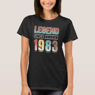 40th Birthday 40 Year Old Legend Since 1983 T-Shirt