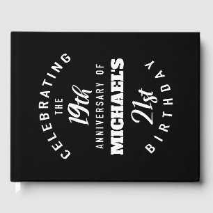 40th birthday, 40 years old, personalised, birthda guest book