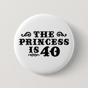 40th Birthday 6 Cm Round Badge