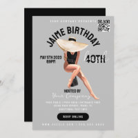 40th Birthday Bash Event Club Style Flyers 