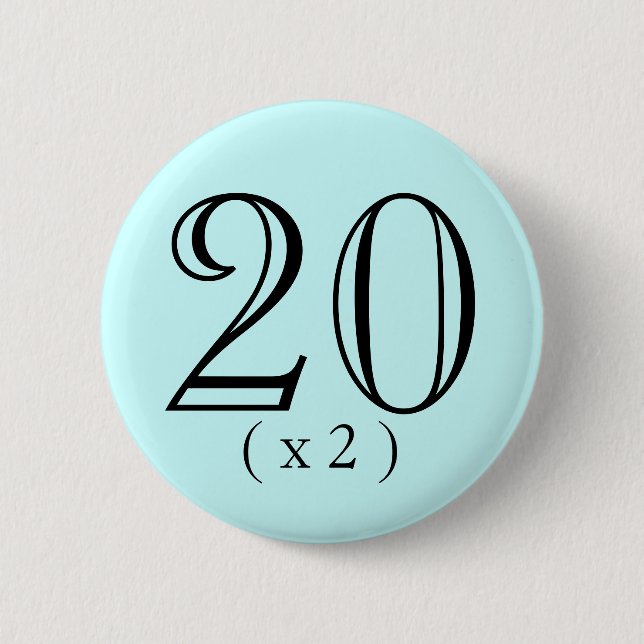 40th Birthday Boosting Button (Front)