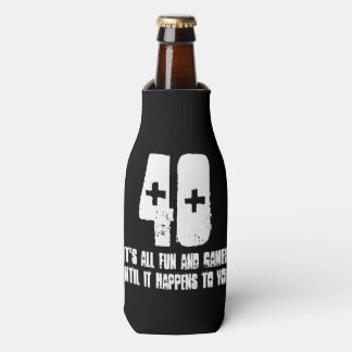 40th Birthday Bottle Bottle Cooler