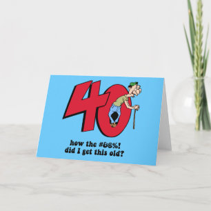 40th birthday card