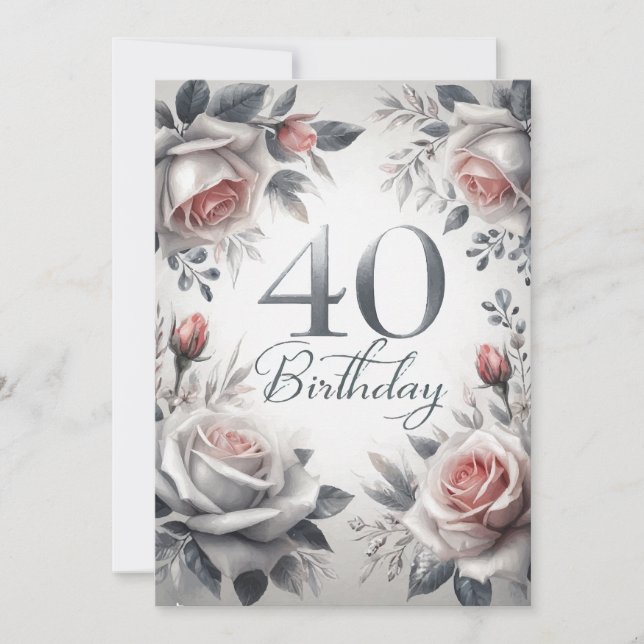 40th Birthday Card (Front)