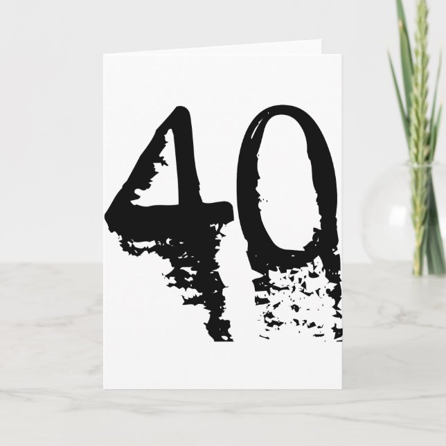 40th Birthday Card (Front)