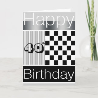 40th Birthday Card