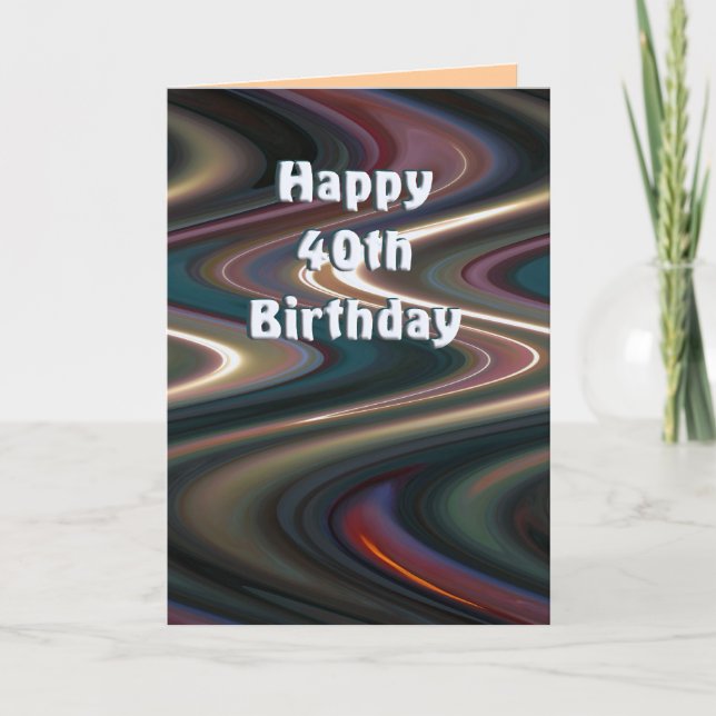 40th Birthday Card (Front)