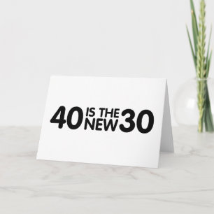 40th Birthday Card
