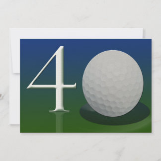 40th Birthday Celebration Invitation - golf