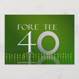 40th Birthday Celebration Invitation - golf