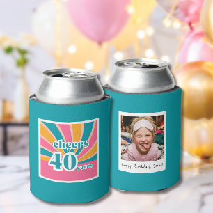 40th Birthday Cheers to 40 years  Can Cooler