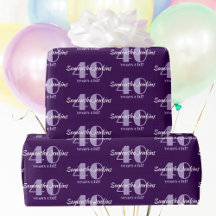 40th Birthday Chic Purple Custom
