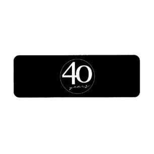 40th Birthday Cigar Seal Label Party Favour / Gift