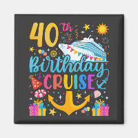 40th Birthday Cruise B-Day Party Square