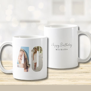 40th Birthday Custom Photo Coffee Mug