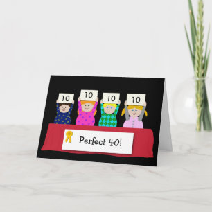 40th Birthday Customisable Card