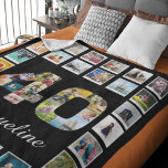 40th Birthday Family Photo Collage Large Fleece Blanket<br><div class="desc">Personalised gift fleece blanket with 47 photos of your choice. A wonderful gift idea to commemorate a 40th birthday for that special person. TOP TIP: If you Pre-crop your photos into a square shape before you upload them you have control of how they look. No problem if you can't do...</div>