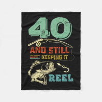 40th Birthday Fishing Turning 40 Fisherman Mens Pu