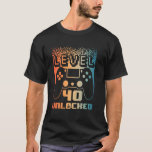 40th Birthday For Men Level 40 Unlocked Gamer 40 Y T-Shirt<br><div class="desc">40th Birthday For Men Level 40 Unlocked Gamer 40 Year Old</div>