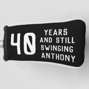 40th Birthday Forty Dad Golfer Humour Golf Head Cover