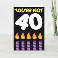 40th Birthday Funny Tariff