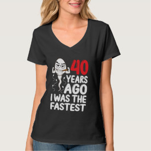 40th Birthday Gag dress 40 Years Ago I Was The Fas T-Shirt