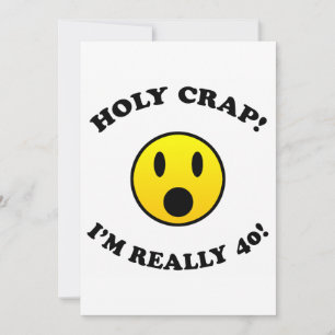 40th Birthday Gag Gifts Card