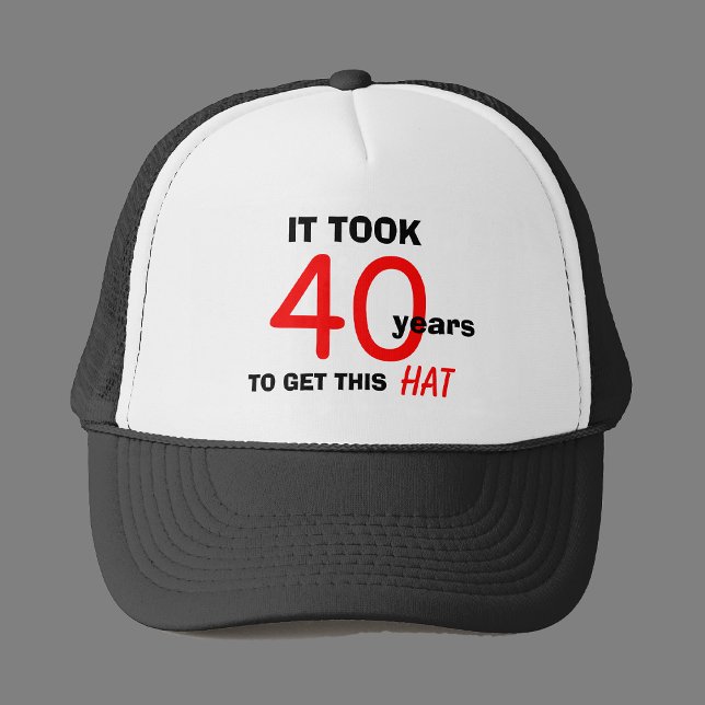 40th Birthday Gag Gifts Hat for Men (Creator Uploaded)