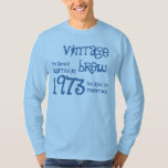 40th Birthday Gift 1973 Vintage Brew T-Shirt<br><div class="desc">Looking for a unique 40th birthday gift?  Here's a fun birthday shirt!  Vintage Brew crafted in 1973 and aged to perfection. 

  Click link to see more birthday t-shirts,  mugs,  magnets and more!</div>