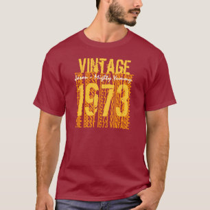 40th Birthday Gift Best 1973 Vintage V500 T-Shirt