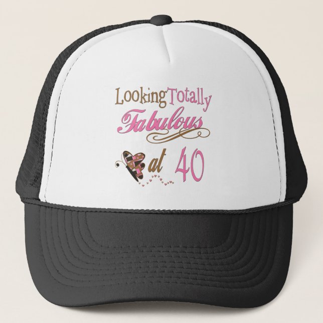 40th Birthday Gifts Trucker Hat (Front)