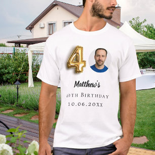 40th birthday gold photo T-Shirt