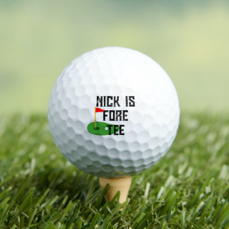 40th Birthday Golf Balls - Custom Fore Tee Gift