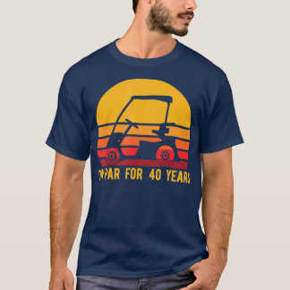 40th Birthday Golf  Turning 40 Golfing  Gift T-Shirt
