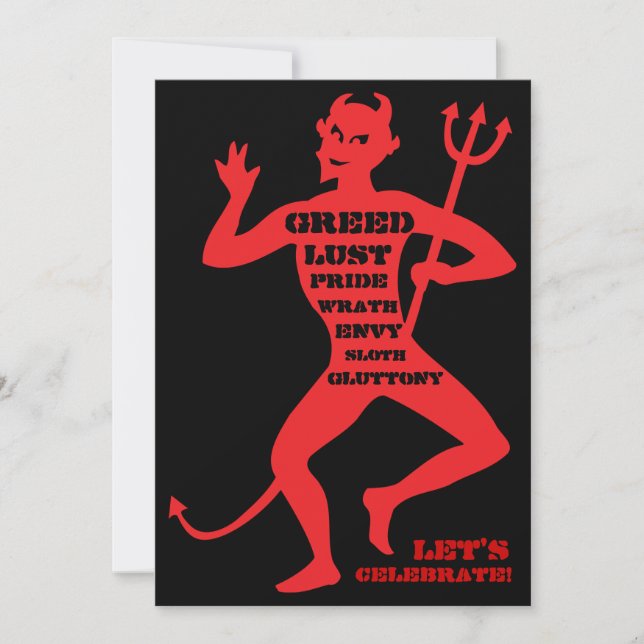 40th Birthday - Hell of a Party Invitation (Front)