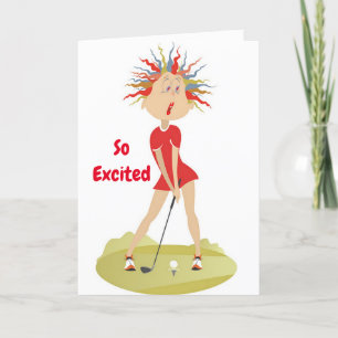 **40th BIRTHDAY HUMOR FOR GOLFER** Card