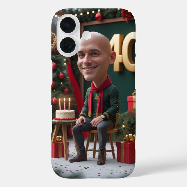 40th Birthday iPhone 16 Case – Stylish Milestone  (Back)