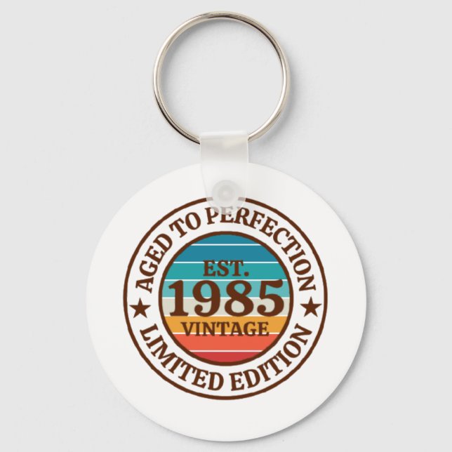 40th Birthday Key Ring (Front)