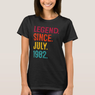 40th Birthday Legend Since 1982 40 Years Old Men T-Shirt