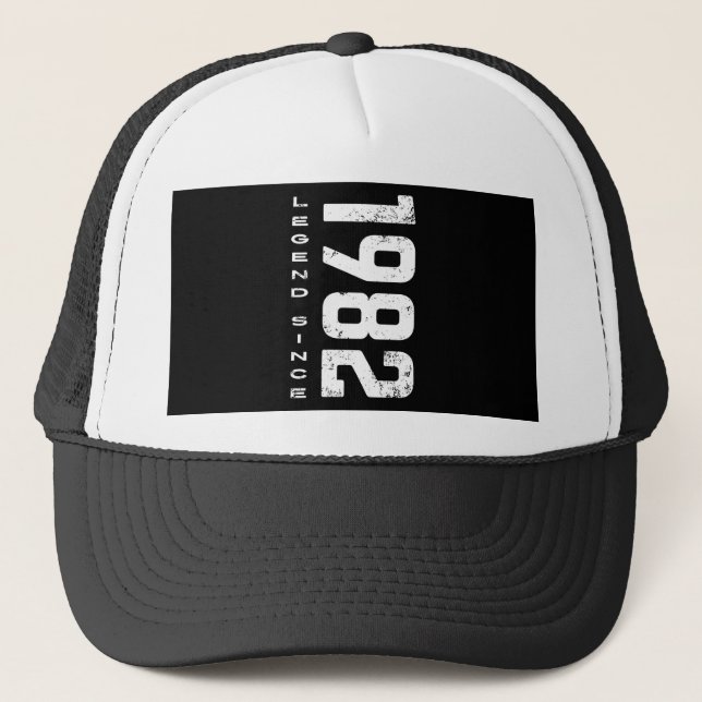 40th Birthday Legend Since 1982 Trucker Hat (Front)