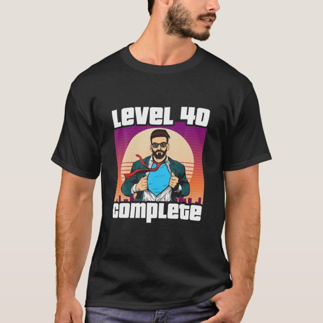 40Th Birthday Level 40 Complete Mens T-Shirt (Front)